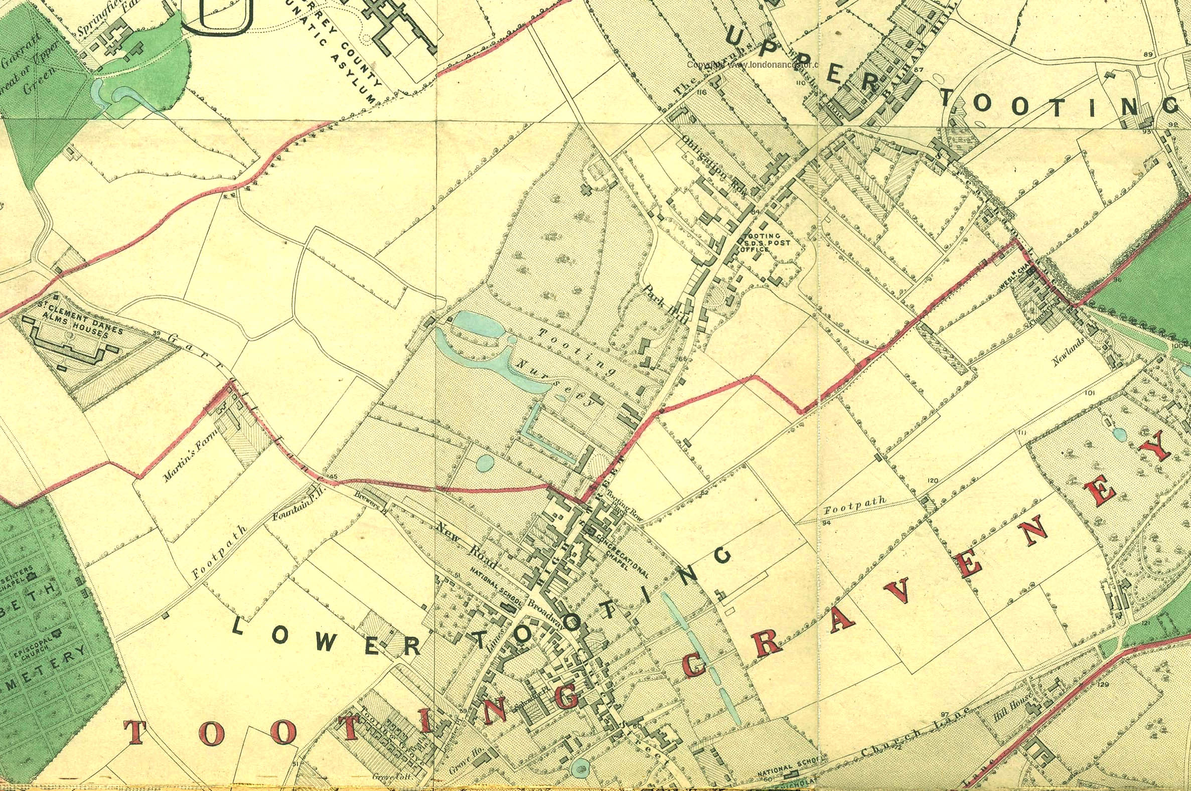 SW17 map 1862