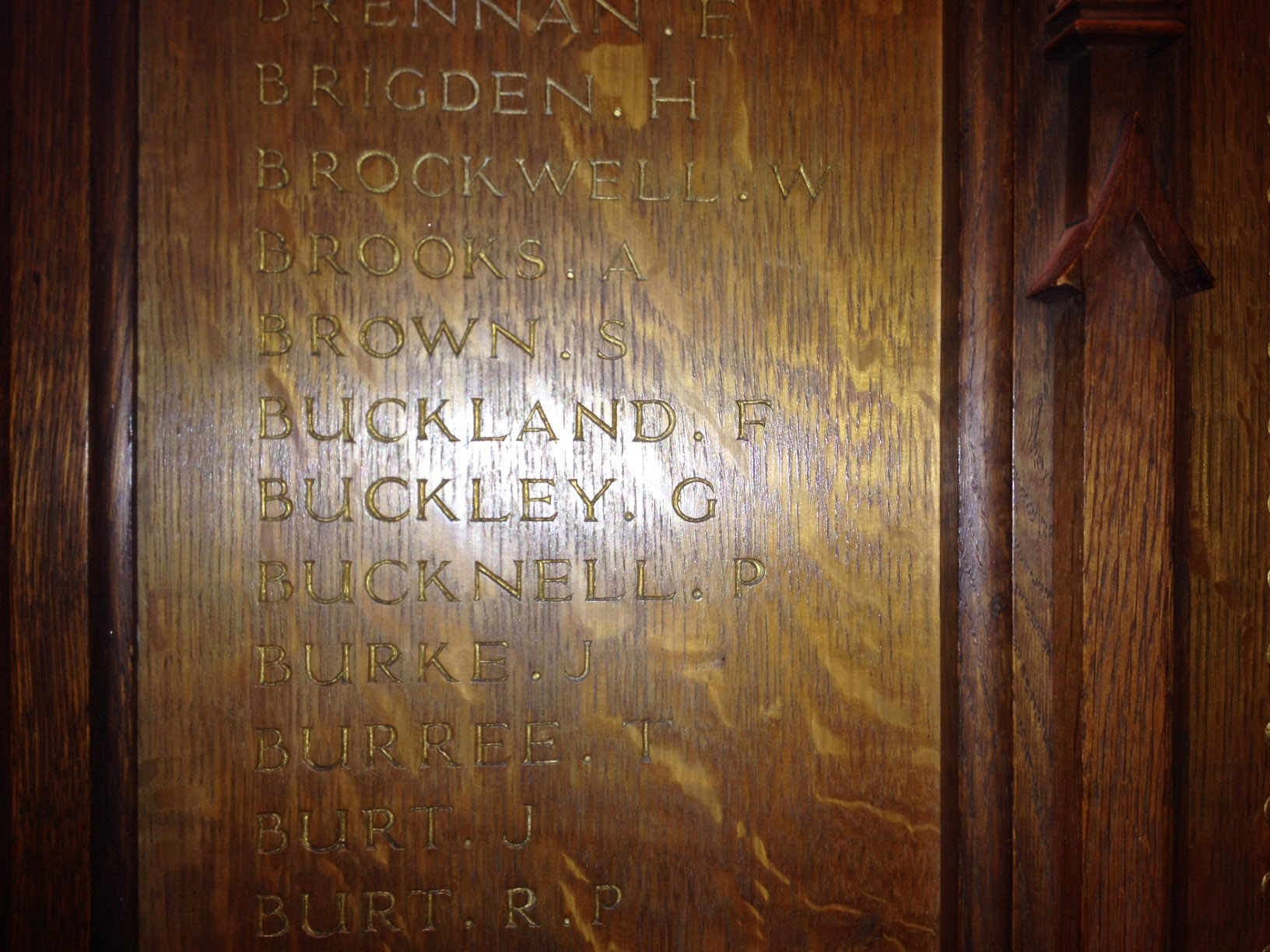 st nicholas tooting memorial (detail)