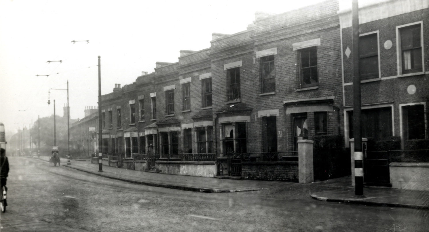 Bomb Damage in WimbledonRoad