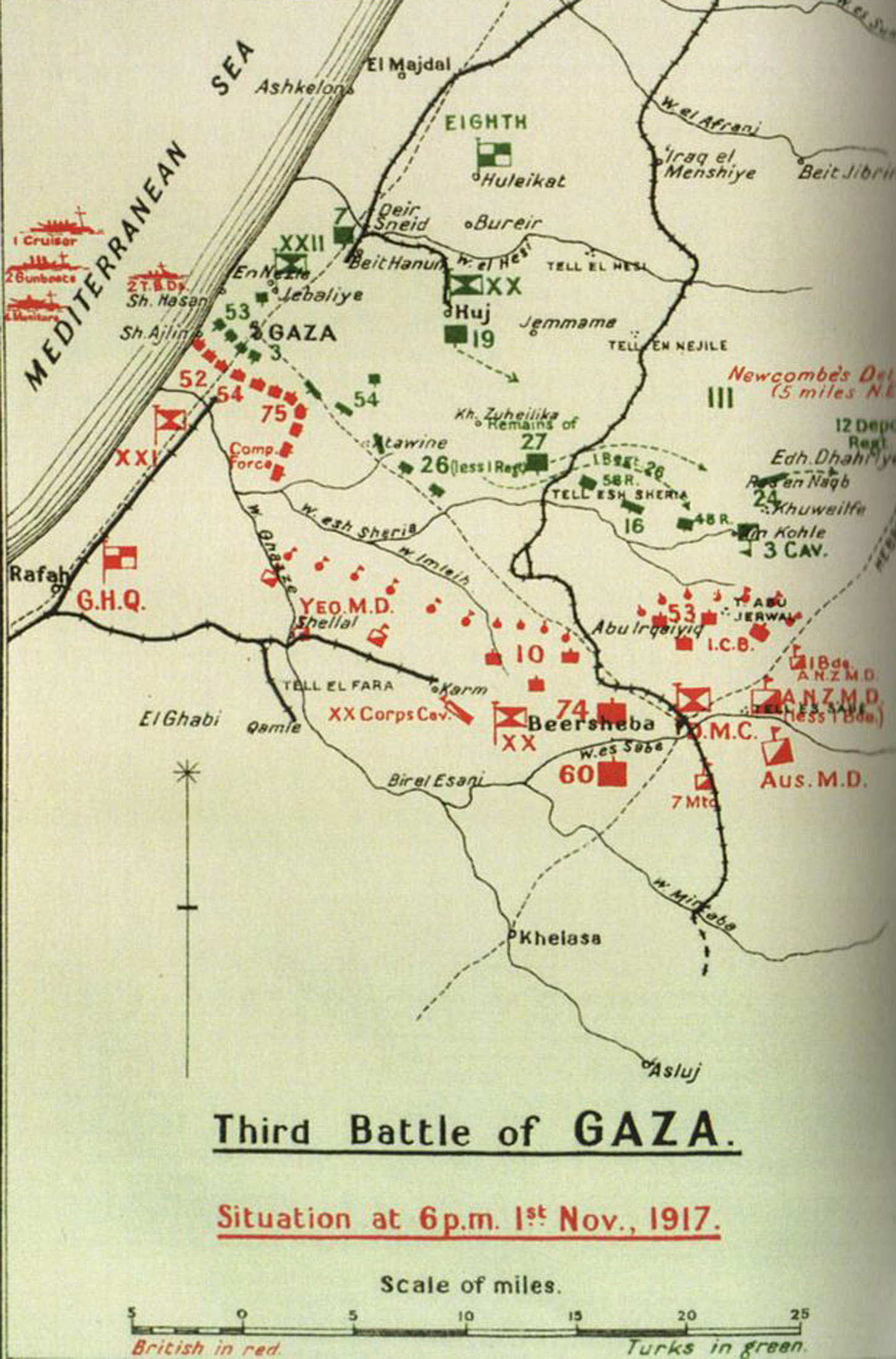 Gaza map